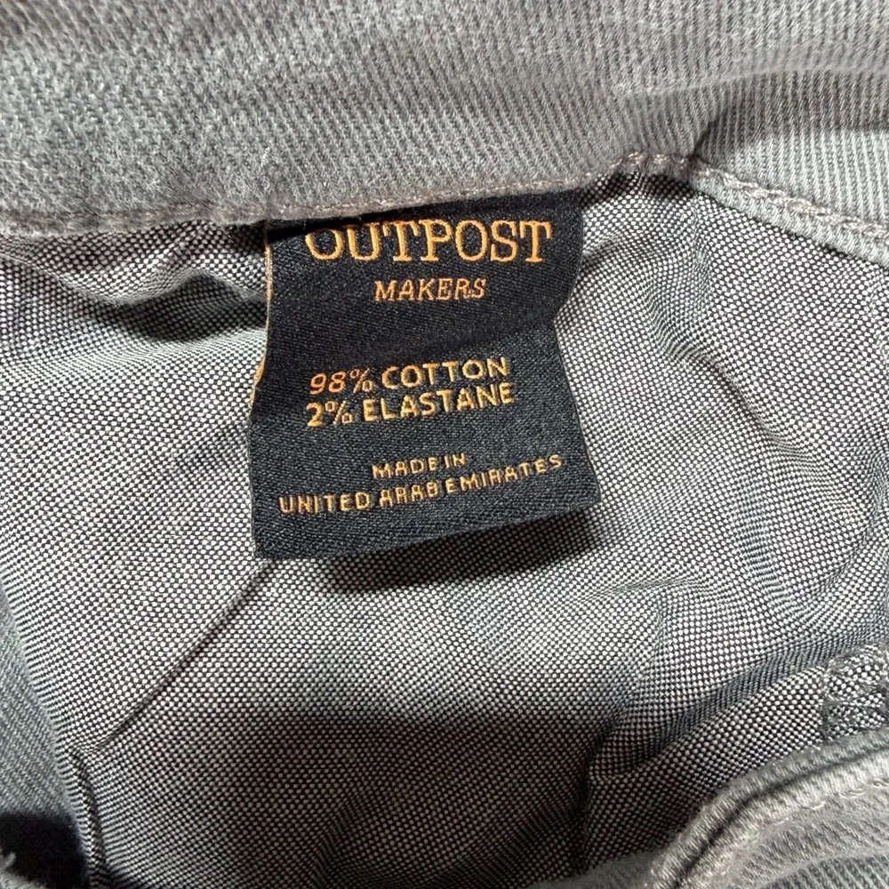 Outpost Makers Slim Straight Grey Jeans Mens 30x32 Stretch Denim Pants‎